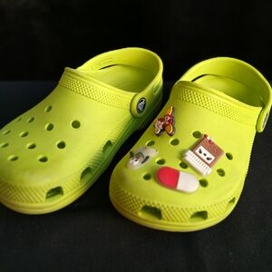 Kids Lime Green Clogs